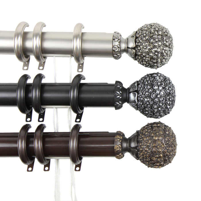 Canora Grey Saroyan Decorative Traverse Single Curtain Rod & Reviews